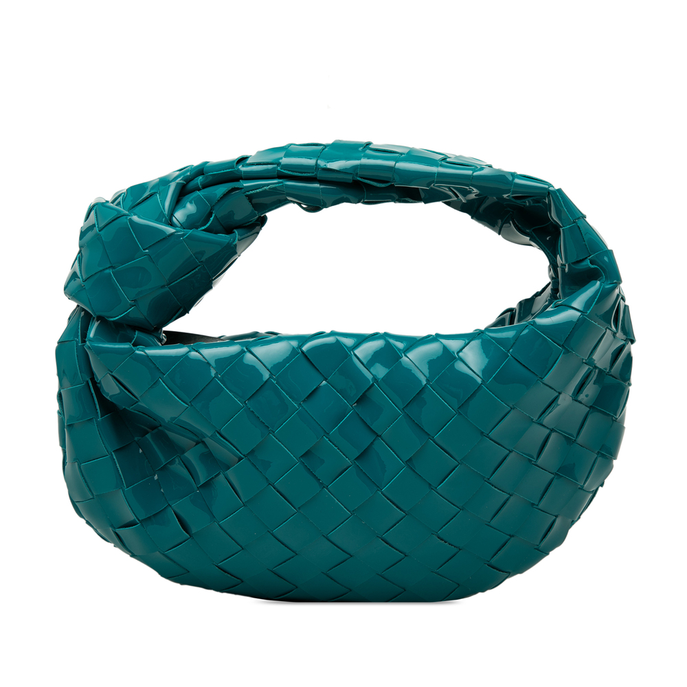 Pre-Loved Bottega Veneta Mini Patent Intrecciato Jodie - Picture 1 of 6